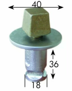 Serrure De Porte Verre Stremler : Crapaudine Pour Penture Basse - Axe Carré -SETIN Boutique SET 11962