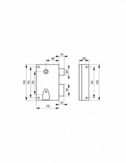 Serrure En Applique Verticale Thirard -SETIN Boutique SET 12006