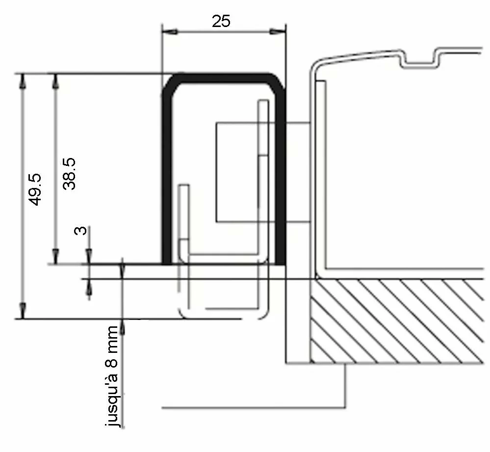 Serrure Multipoint En Applique : Gâche 6 Serrure Multipoint En Applique : Gâche – Image 4
