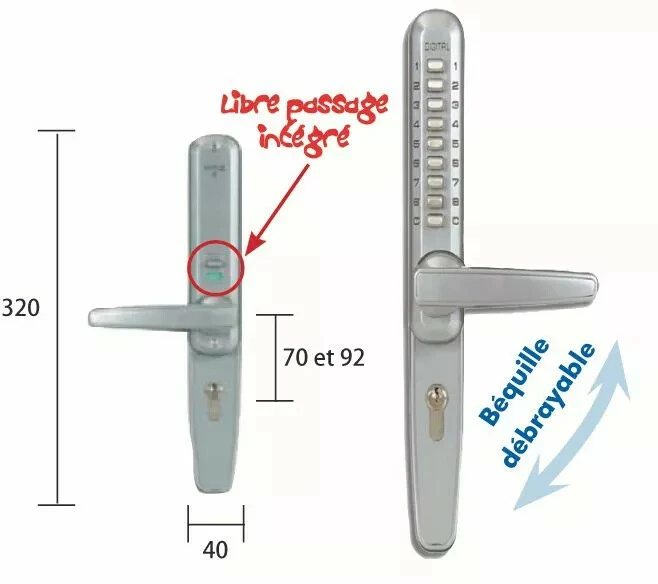 Verrou Et Serrure à Code Mécanique : Série 3300 3 Verrou Et Serrure à Code Mécanique : Série 3300