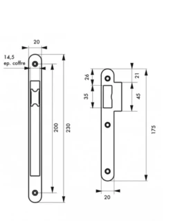 Serrure à Larder Série Monomax - NF -SETIN Boutique SET 19404