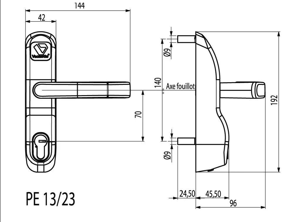 Fermeture Anti-panique Vachette : Module D'ouverture Pour Séries Premium 19 Fermeture Anti-panique Vachette : Module D'ouverture Pour Séries Premium – Image 17