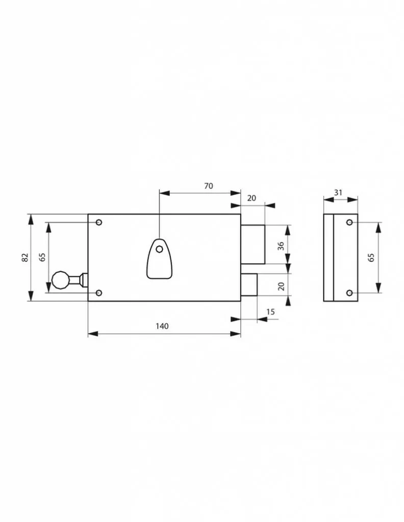 Serrure En Applique Thirard Horizontale à Tirage 4 Serrure En Applique Thirard Horizontale à Tirage – Image 2