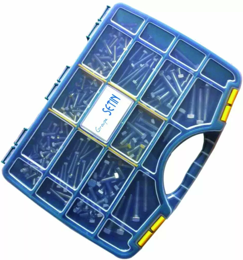 Vis Métaux : Coffret 172 Vis Métaux Acier Zingué Blanc 8-8 - DIN 933 4 Vis Métaux : Coffret 172 Vis Métaux Acier Zingué Blanc 8-8 - DIN 933 – Image 2