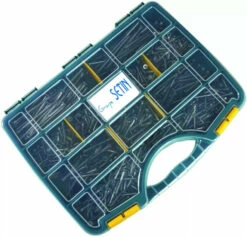 Vis à Bois Inox : Coffret 1055 Vis Bois Aggloméré Tête Fraisée Empreinte Torx Inox A2