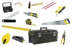 Stanley Composition D'outillage : Boite à Outils Menuisier - 14 Outils