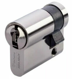 Cylindre Européen De Sûreté : Demi-cylindre Nickelé