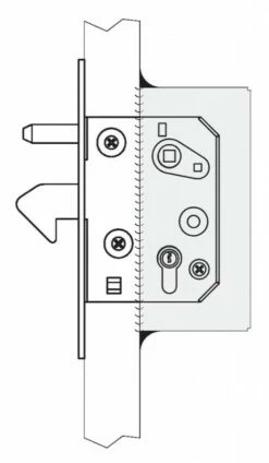 Serrure De Porte Coulissante : Boîtier à Souder Pour Coffre Super Renforcé -SETIN Boutique SET 28713