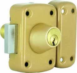 Verrou De Sûreté Iséo : A 2 Entrées - Cylindre 5 Goupilles - ø 23