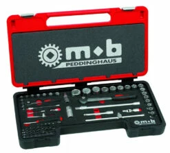 MOB Composition D'outillage : Coffret De Douilles 1/4 Et 1/2 Cargo - 70 Pièces