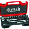 MOB Composition D'outillage : Coffret De Douilles 1/2 Medium - 21 Pièces