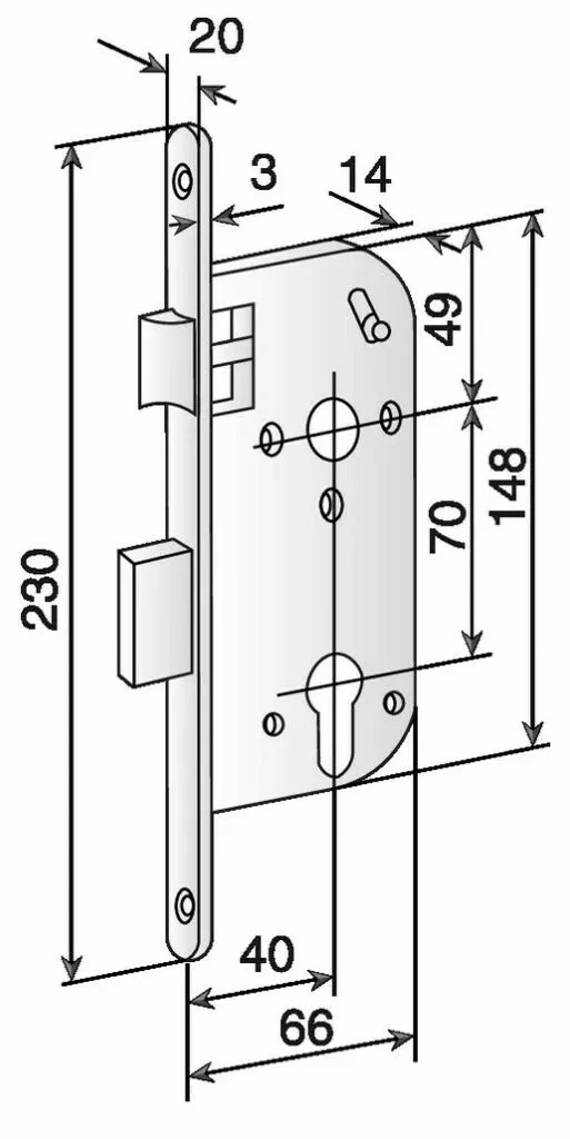 Serrure De Sûreté à Larder : Série 800 Bricard NF EN 12 209 4 Serrure De Sûreté à Larder : Série 800 Bricard NF EN 12 209 – Image 2