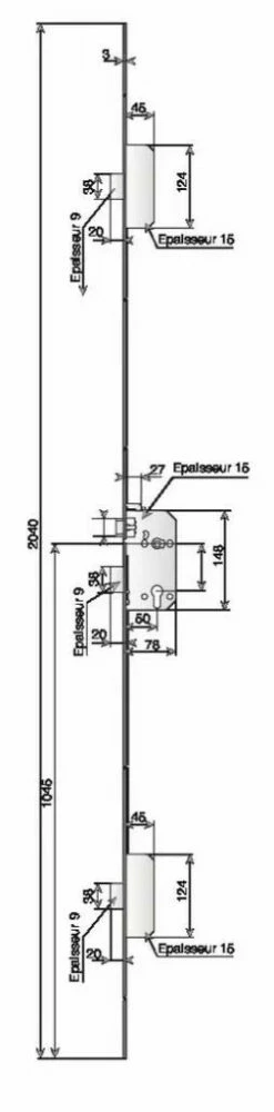Sûreté à Larder Multipoints à Pêne Dormant : Série SPN1 5000 Avec Label A2P* - NFQC 9 Sûreté à Larder Multipoints à Pêne Dormant : Série SPN1 5000 Avec Label A2P* - NFQC -SETIN Boutique SET 32470