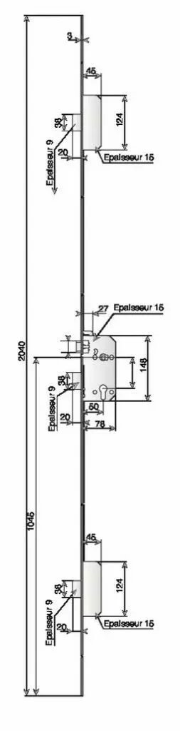 Sûreté à Larder Multipoints à Pêne Dormant : Série SPN1 5000 Avec Label A2P* - NFQC 5 Sûreté à Larder Multipoints à Pêne Dormant : Série SPN1 5000 Avec Label A2P* - NFQC – Image 3