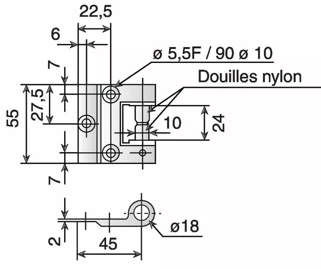 Serrure De Porte Verre Stremler : En Applique - Réversible 3 Serrure De Porte Verre Stremler : En Applique - Réversible