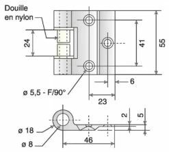 Serrure De Porte Verre Métalux : En Applique - Réversible -SETIN Boutique SET 32483