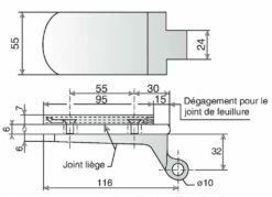 Serrure De Porte Verre Métalux : Encoche 213 - Pour Feuillure De 35 Mm 9 Serrure De Porte Verre Métalux : Encoche 213 - Pour Feuillure De 35 Mm -SETIN Boutique SET 32484