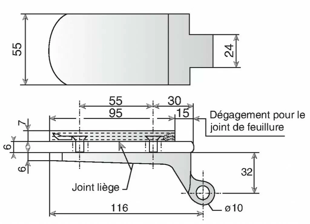 Serrure De Porte Verre Métalux : Encoche 213 - Pour Feuillure De 35 Mm 5 Serrure De Porte Verre Métalux : Encoche 213 - Pour Feuillure De 35 Mm – Image 3