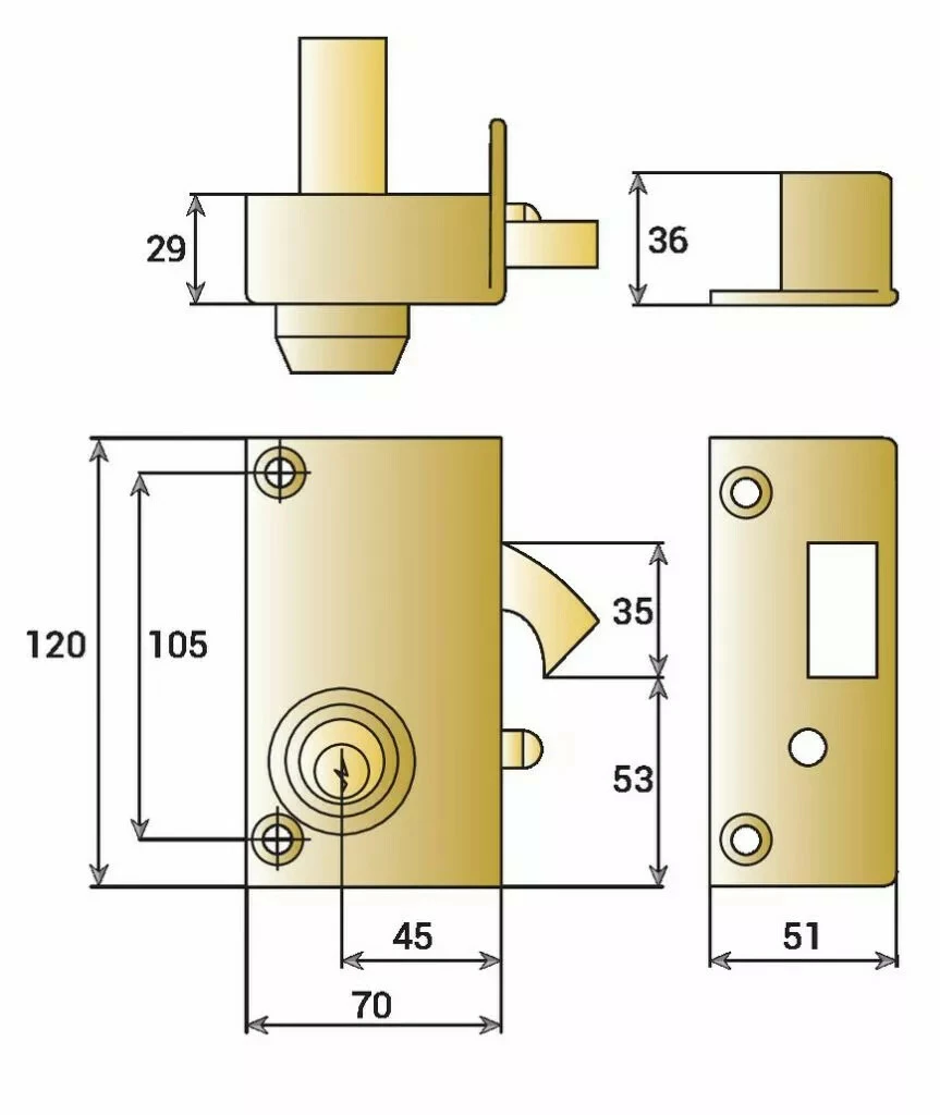 Serrure En Applique Verticale Crochet JPM Véga 5 Serrure En Applique Verticale Crochet JPM Véga – Image 3