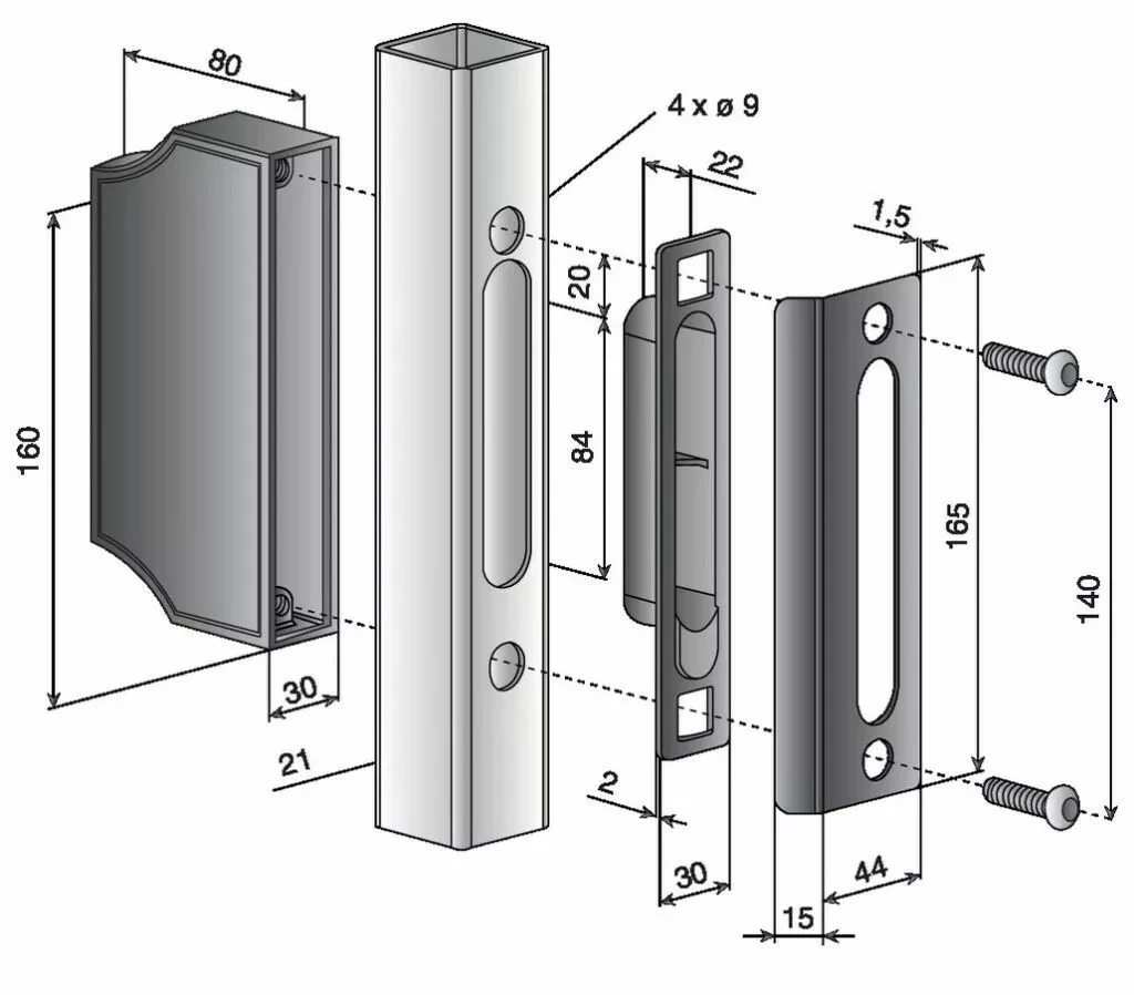 Gâche De Serrure Rustique Pour Portail 6 Gâche De Serrure Rustique Pour Portail – Image 4