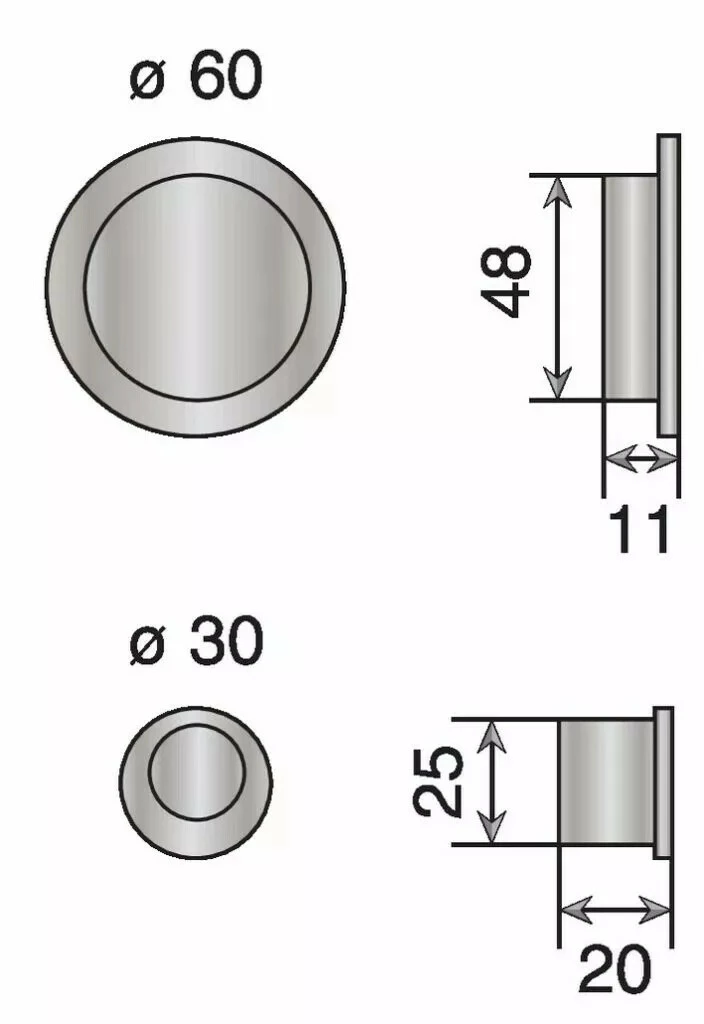 Serrure De Porte Coulissante : Set Porte Coulissante Inox - Aveugle 4 Serrure De Porte Coulissante : Set Porte Coulissante Inox - Aveugle – Image 2