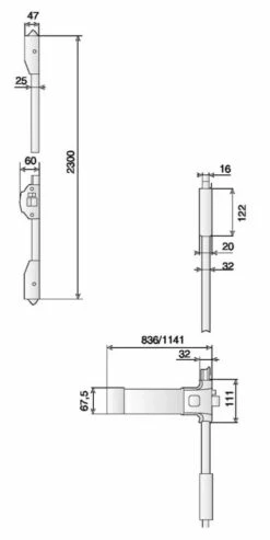 Fermeture Anti-panique JPM : Fermeture Antipanique De Type B - Conforme à La Norme NF 1125 + NFQEC - CFPF 2 Heures -SETIN Boutique SET 32553