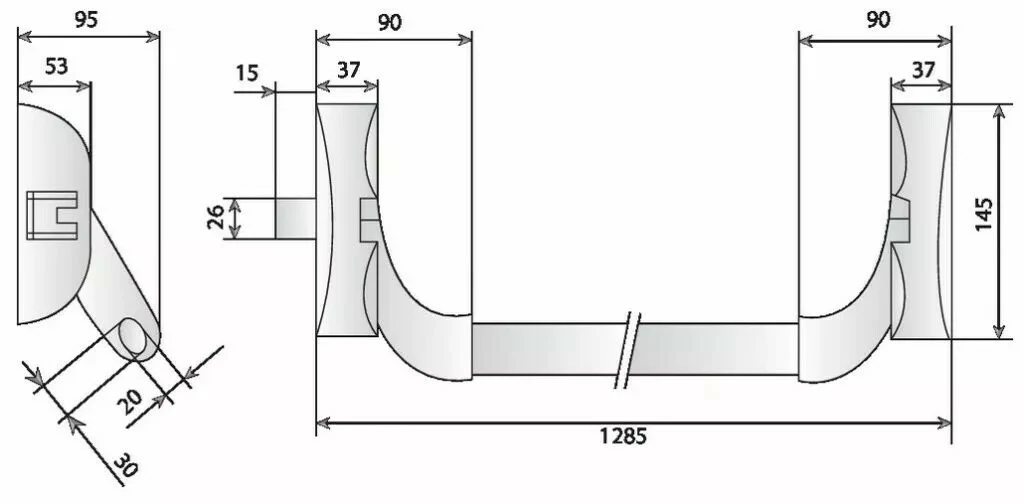 Fermeture Anti-panique Iseo : NF EN 1125 - Non Coupe-feu - Spécial Alu / PVC 4 Fermeture Anti-panique Iseo : NF EN 1125 - Non Coupe-feu - Spécial Alu / PVC – Image 2