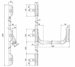 Push Barre Anti-Panique Coupe Feu - Norme NF 1125 -SETIN Boutique SET 32587