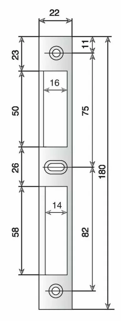 Serrure Pour Menuiserie Métallique : Plate Pour Pêne Dormant 1/2 Tour 4 Serrure Pour Menuiserie Métallique : Plate Pour Pêne Dormant 1/2 Tour – Image 2