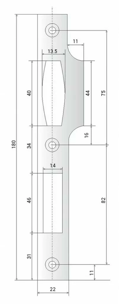 Serrure Pour Menuiserie Métallique : Plate Pour Pêne Dormant 1/2 Tour 8 Serrure Pour Menuiserie Métallique : Plate Pour Pêne Dormant 1/2 Tour – Image 6