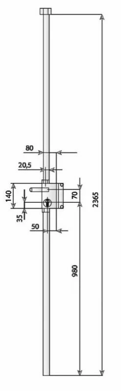 Serrure Multipoint En Applique : Série 73 Bricard 8 Serrure Multipoint En Applique : Série 73 Bricard -SETIN Boutique SET 32674