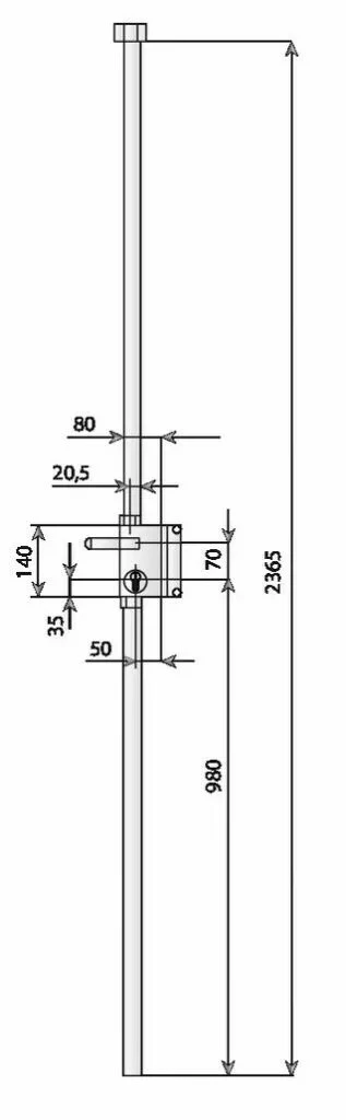 Serrure Multipoint En Applique : Série 73 Bricard 5 Serrure Multipoint En Applique : Série 73 Bricard – Image 3