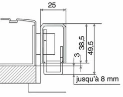Serrure Multipoint En Applique : Gâche 12 Serrure Multipoint En Applique : Gâche -SETIN Boutique SET 32726
