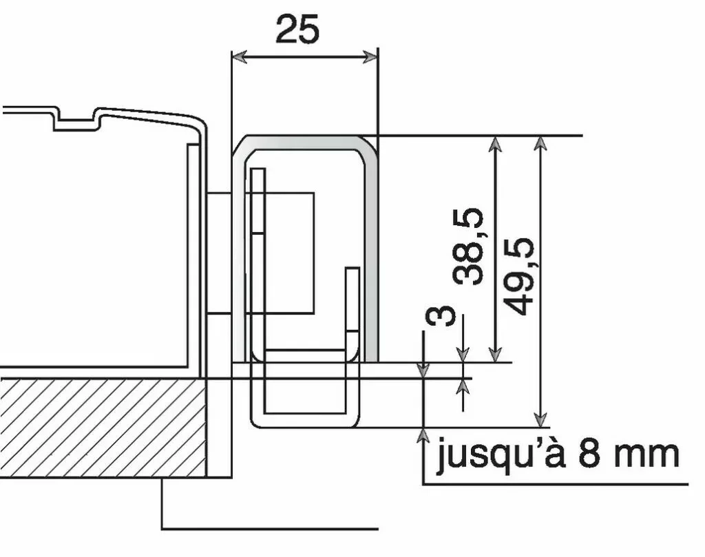 Serrure Multipoint En Applique : Gâche 5 Serrure Multipoint En Applique : Gâche – Image 3
