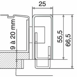 Serrure Multipoint En Applique : Gâche 14 Serrure Multipoint En Applique : Gâche -SETIN Boutique SET 32728