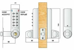 Verrou Et Serrure électronique Autonome : Verrou J-Tronic -SETIN Boutique SET 32743