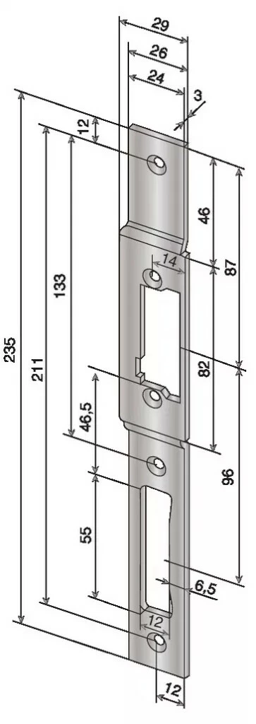 Verrouillage : Têtière Pour Gâche Encastrée 15 Verrouillage : Têtière Pour Gâche Encastrée – Image 13
