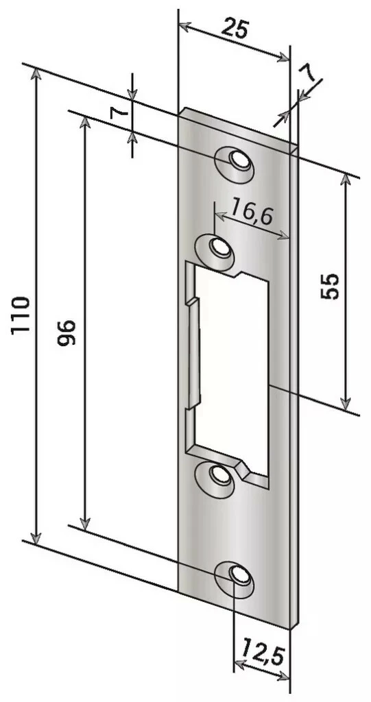 Verrouillage : Têtière Pour Gâche Encastrée 18 Verrouillage : Têtière Pour Gâche Encastrée – Image 16