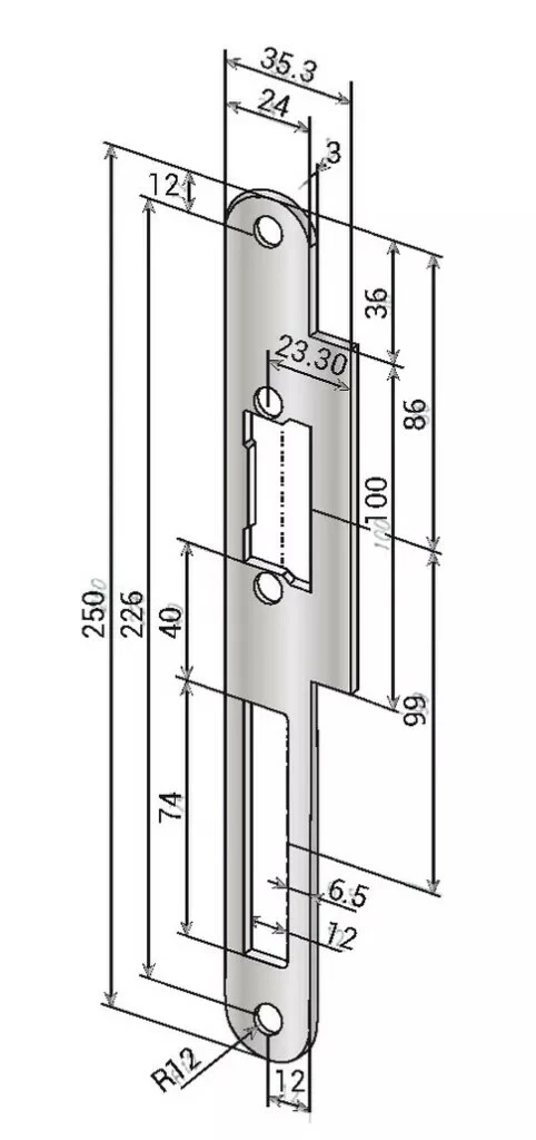 Verrouillage : Têtière Pour Gâche Encastrée 17 Verrouillage : Têtière Pour Gâche Encastrée – Image 15