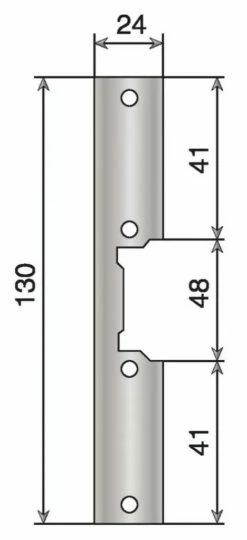 Verrouillage : Têtière Pour Gâche Encastrée 24 Verrouillage : Têtière Pour Gâche Encastrée -SETIN Boutique SET 32815