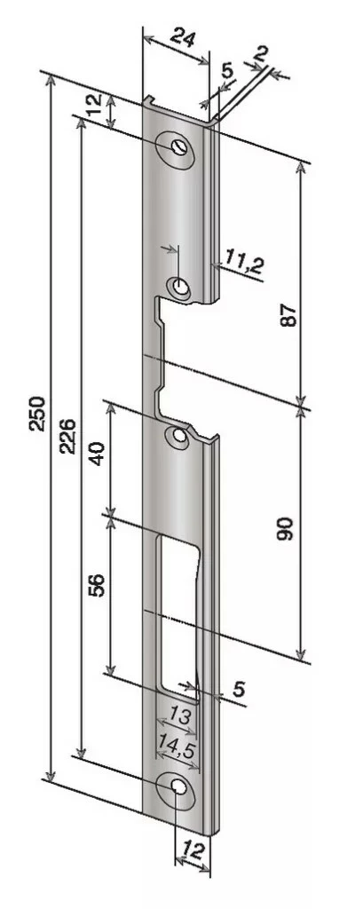 Verrouillage : Têtière Pour Gâche Encastrée 11 Verrouillage : Têtière Pour Gâche Encastrée – Image 9