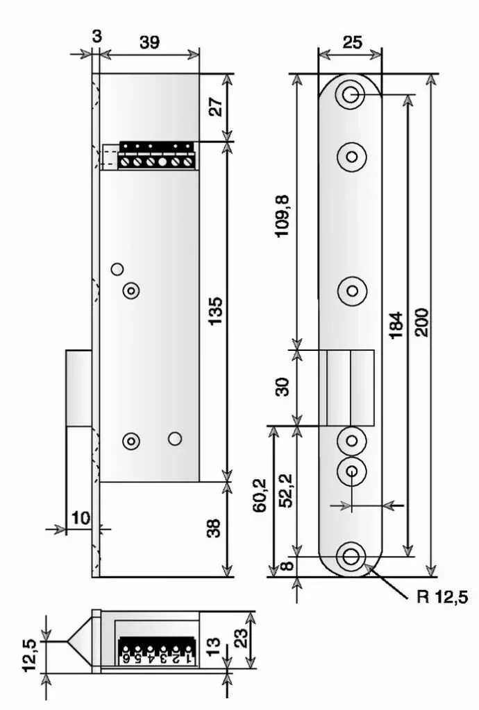 Verrouillage : Gâche 351 U 80 EFF-EFF 4 Verrouillage : Gâche 351 U 80 EFF-EFF – Image 2