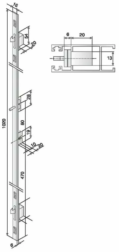 Serrure Pour Baie Coulissante : Têtière Filante Inox En Applique 4 Serrure Pour Baie Coulissante : Têtière Filante Inox En Applique – Image 2
