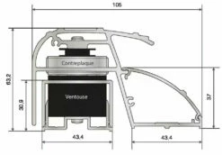 Poignée Ventouse RP 12 Poignée Ventouse RP -SETIN Boutique SET 34992