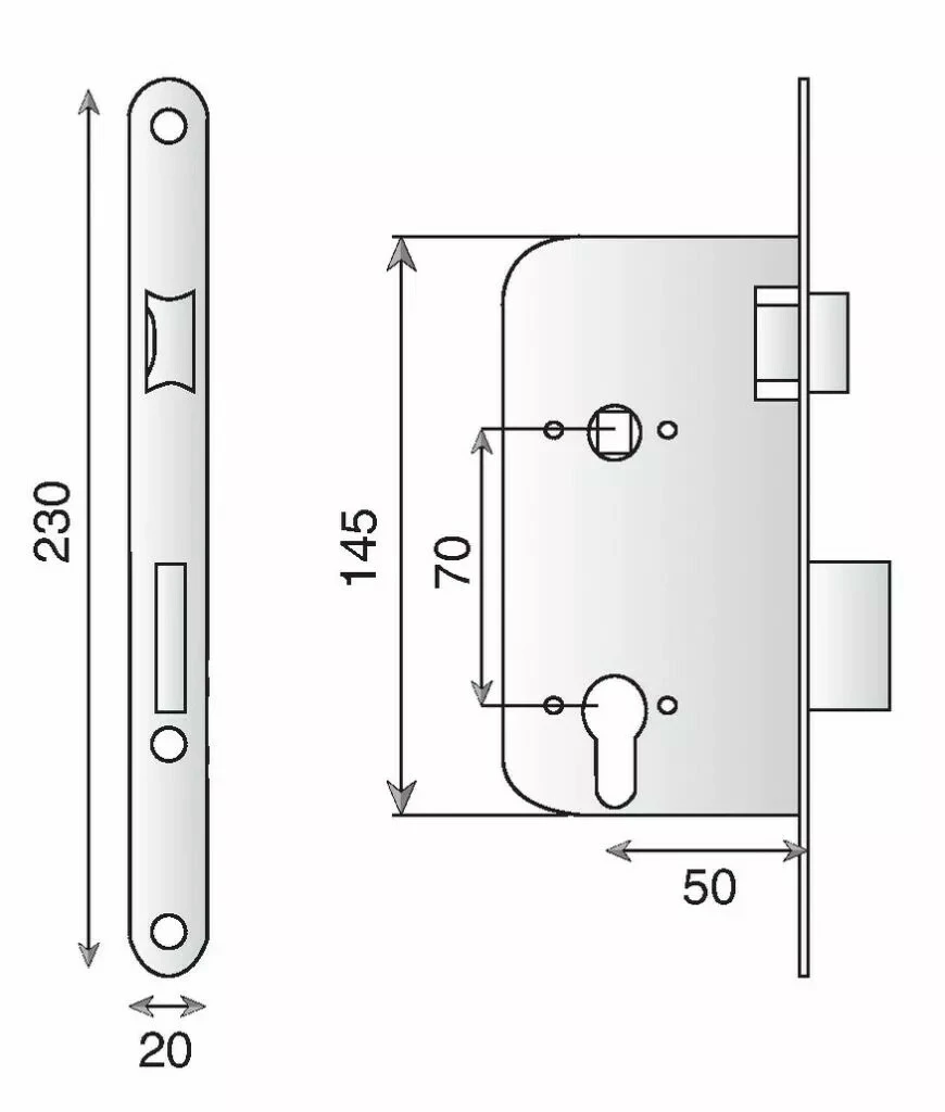 Serrure à Larder Série 030750 6 Serrure à Larder Série 030750 – Image 4