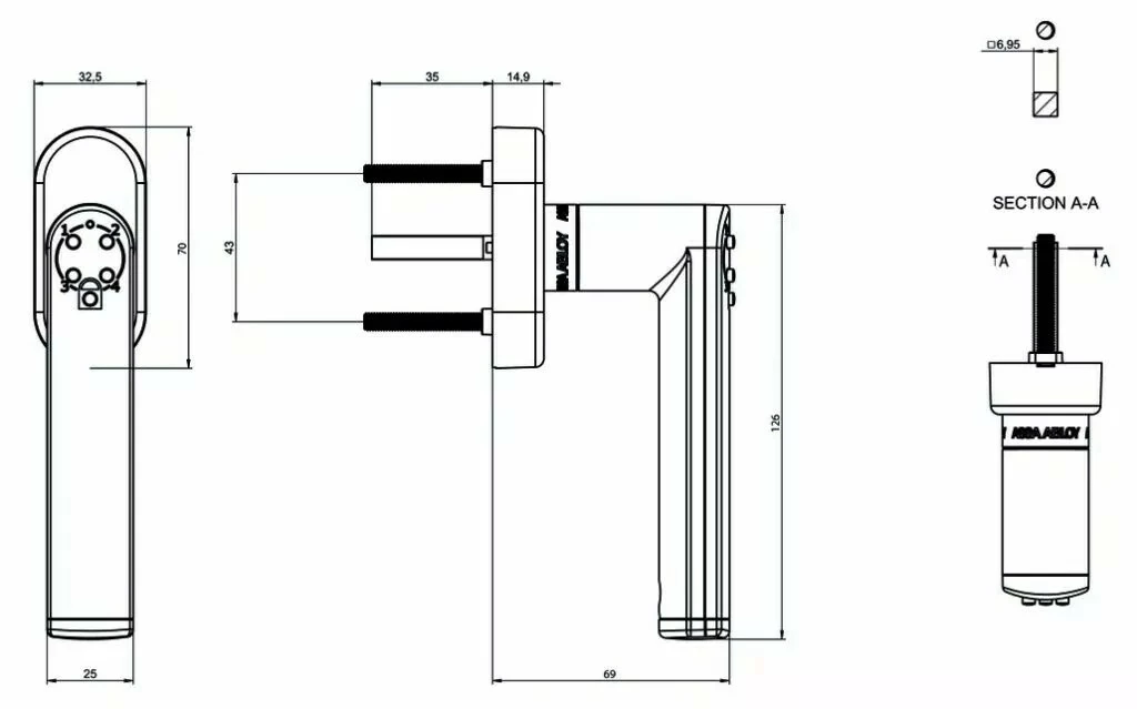 Verrou Et Serrure électronique Autonome : Poignée De Fenêtre électronique Code Handle Window 3 Verrou Et Serrure électronique Autonome : Poignée De Fenêtre électronique Code Handle Window