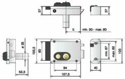 Verrouillage De Portail : Serrure De Grille Série V97 -SETIN Boutique SET 37978