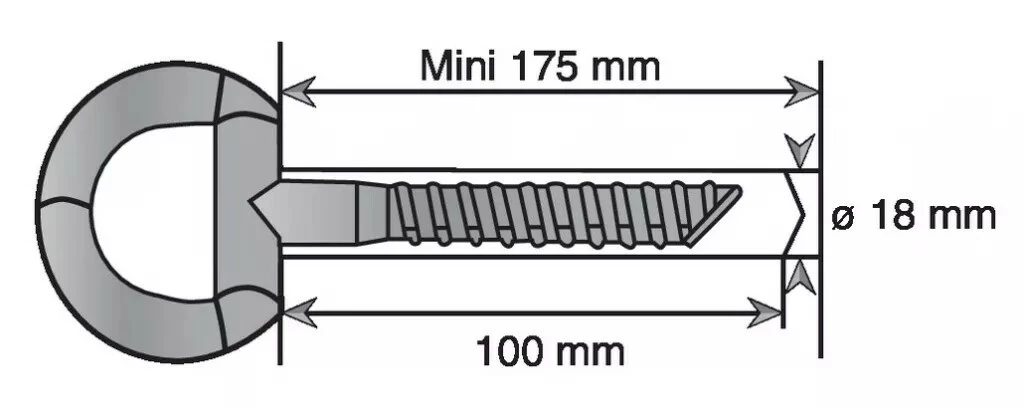 Cheville Pour Fixation Lourde : Anneau D'ancrage 4 Cheville Pour Fixation Lourde : Anneau D'ancrage – Image 2