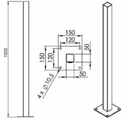 Alimentation Et Accessoire : Potelet -SETIN Boutique SET 45057