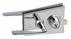 Serrure De Porte Verre Stremler : Serrure à Encoche 64A Avec Cale Et Pour Les Anciennes Encoches 60A 60B 64 Et épaisseur De Glace De 8 à 10 Mm